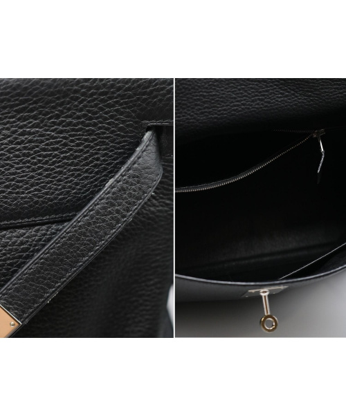 HERMES（エルメス）HERMES (エルメス) ケリーバッグ32 ブラック サイズ:32  内縫い シルバー金具の古着・服飾アイテム