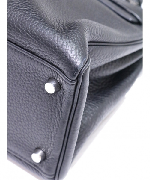 HERMES（エルメス）HERMES (エルメス) ケリーバッグ32 ブラック サイズ:32  内縫い シルバー金具の古着・服飾アイテム