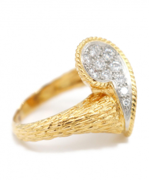 BOUCHERON（ブシュロン）BOUCHERON (ブシュロン) セルパンボエムリング サイズ:12 K18 10.6g ダイヤモンドの古着・服飾アイテム