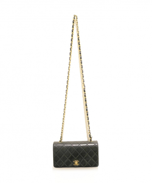CHANEL（シャネル）CHANEL (シャネル) ミニマトラッセ チェーンショルダーバッグ  ブラックの古着・服飾アイテム