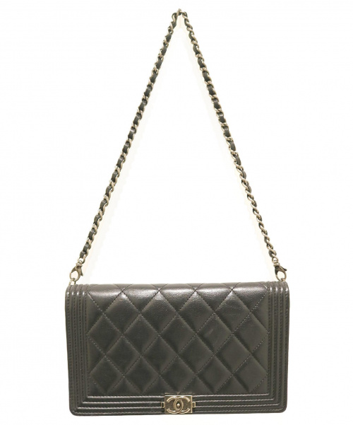 CHANEL（シャネル）CHANEL (シャネル) ボーイシャネル/チェーンショルダーバッグ ブラック ボーイシャネル 20370383の古着・服飾アイテム