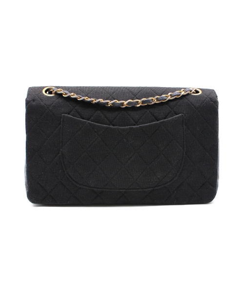 CHANEL（シャネル）CHANEL (シャネル) チェーンショルダーバッグ/マトラッセ コットン ブラック マトラッセ コットン 464725の古着・服飾アイテム