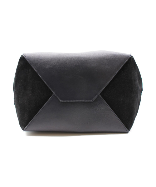 CELINE（セリーヌ）CELINE (セリーヌ) カバファントム/トートバッグ ネイビー×ブラック カバファントム レザー×スエードの古着・服飾アイテム