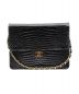 CHANEL（シャネル）の古着「チェーンショルダーバッグ/クロコダイル」｜ブラック