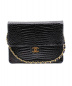CHANEL（シャネル）の古着「チェーンショルダーバッグ/クロコダイル」｜ブラック