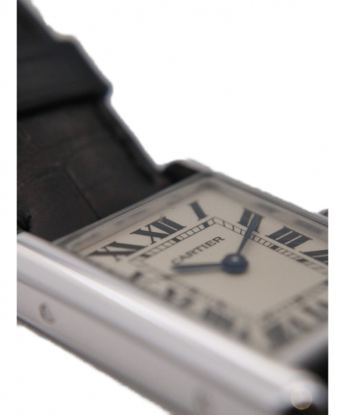 Cartier（カルティエ）Cartier (カルティエ) タンク・ルイ・カルティエSM ベルト変色・ガラスキズ有 サイズ:SM W1541056　クォーツの古着・服飾アイテム