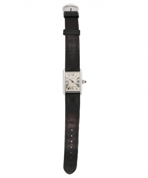 Cartier（カルティエ）Cartier (カルティエ) タンク・ルイ・カルティエSM ベルト変色・ガラスキズ有 サイズ:SM W1541056　クォーツの古着・服飾アイテム