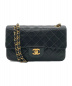 CHANEL（シャネル）の古着「マトラッセダブルチェーンショルダーバッグ」｜ブラック