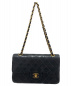 CHANEL (シャネル) マトラッセダブルチェーンショルダーバッグ ブラック サイズ:23 ラムスキン：258000円