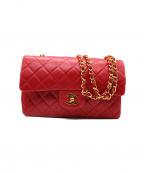 CHANELシャネル）の古着「ショルダーバッグ/ダブルフラップマトラッセ」｜レッド