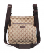 GUCCIグッチ）の古着「GGキャンバス/ショルダーバッグ」｜ベージュ
