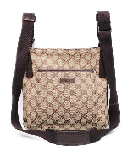 GUCCI（グッチ）GUCCI (グッチ) GGキャンバス/ショルダーバッグ ベージュ GGキャンバス 122793 001998の古着・服飾アイテム