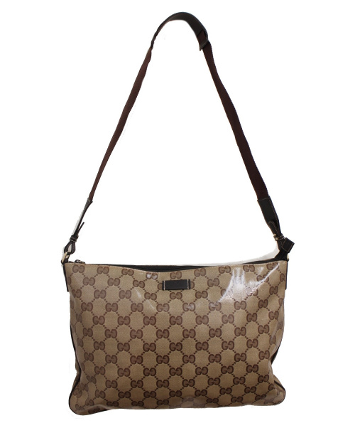 GUCCI（グッチ）GUCCI (グッチ) GGクリスタル ショルダーバッグ ベージュ サイズ:- GGクリスタル ■の古着・服飾アイテム