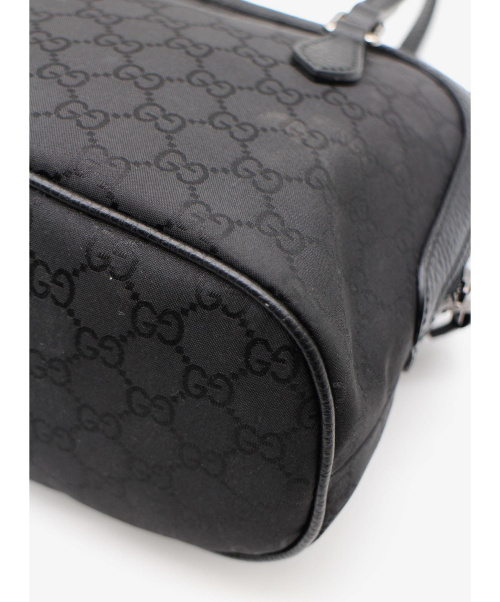 GUCCI（グッチ）GUCCI (グッチ) 2WAYショルダーバッグ ブラック GGナイロン 341504 498075の古着・服飾アイテム