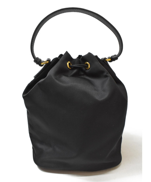 PRADA（プラダ）PRADA (プラダ) 巾着2WAYショルダーバッグ ブラック サイズ:-の古着・服飾アイテム