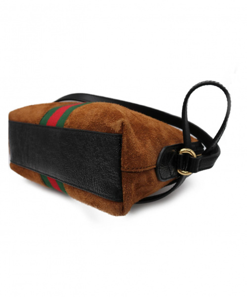 GUCCI（グッチ）GUCCI (グッチ) オフィディア シェリーライン スモールショルダーバッグ ブラウンの古着・服飾アイテム