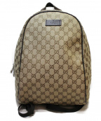GUCCIグッチ）の古着「GG柄リュック」｜ベージュ