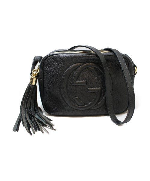 GUCCI（グッチ）GUCCI (グッチ) ソーホー/ショルダーバッグ ブラック ソーホー 308364 レザーの古着・服飾アイテム