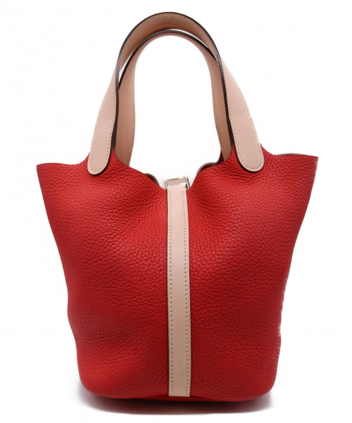 HERMES（エルメス）HERMES (エルメス) ピコタンロックPM ルージュトマト サイズ:PM トリヨンクレマンス バイカラーの古着・服飾アイテム