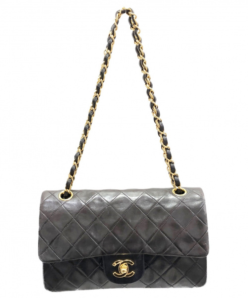 CHANEL（シャネル）CHANEL (シャネル) チェーンショルダーバッグ ブラック サイズ:23 マトラッセの古着・服飾アイテム
