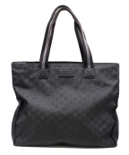 GUCCIグッチ）の古着「GGナイロン/トートバッグ」｜ブラック