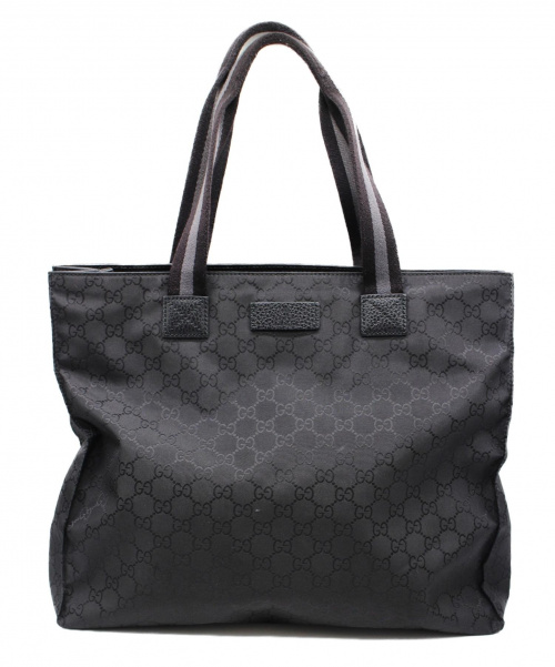 GUCCI（グッチ）GUCCI (グッチ) GGナイロン/トートバッグ ブラック GG 449178 ナイロン ■の古着・服飾アイテム