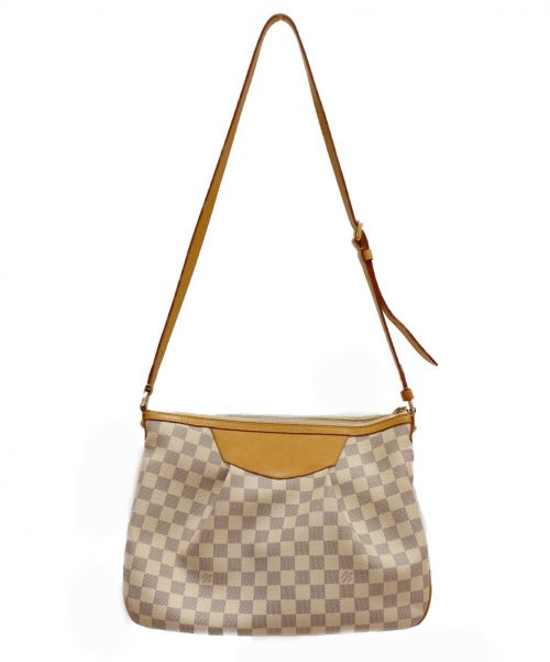 LOUIS VUITTON（ルイ ヴィトン）LOUIS VUITTON (ルイヴィトン) シラクーサMM アイボリー サイズ:MM ダミエ・アズール N41112 SP4121の古着・服飾アイテム
