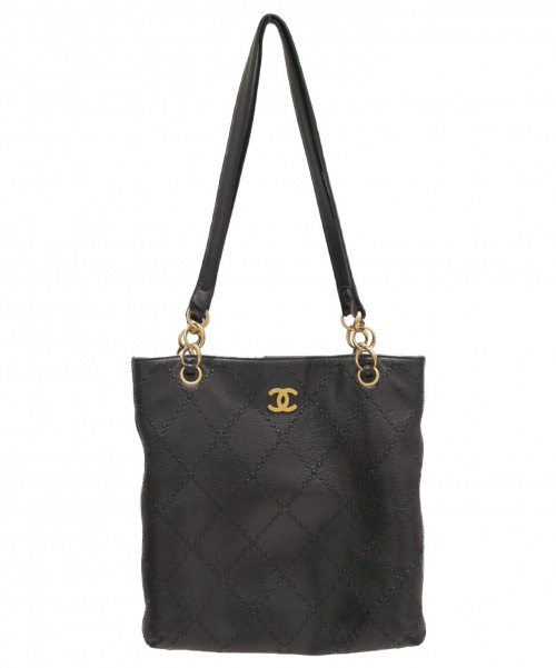 CHANEL（シャネル）CHANEL (シャネル) ウルトラステッチ トートバッグ ブラック サイズ:-の古着・服飾アイテム