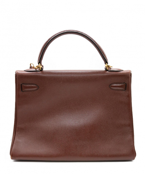 HERMES（エルメス）HERMES (エルメス) ケリーバッグ32 ブラウン ケリー32 内縫い クシュベル  ゴールド金具の古着・服飾アイテム