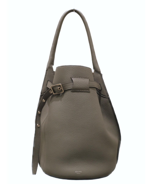 CELINE（セリーヌ）CELINE (セリーヌ) ショルダーバッグ/ビッグバッグバケット  グレー サイズ:- レザーの古着・服飾アイテム