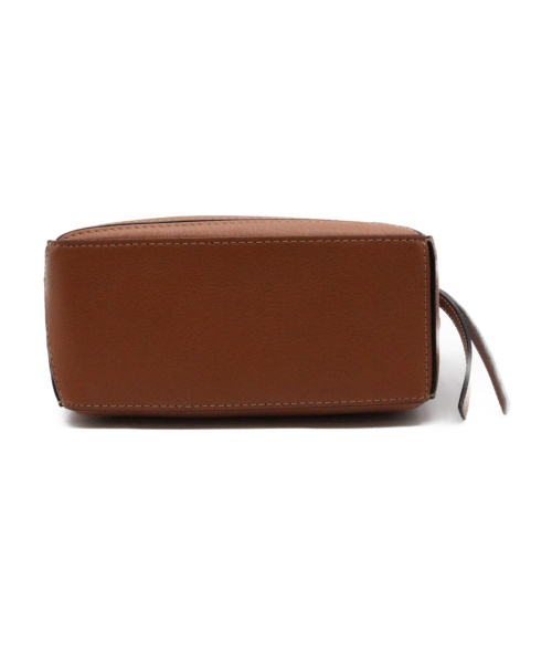 LOEWE（ロエベ）LOEWE (ロエベ) ショルダーバッグ/パズルバッグミニ  ブラウン レザーの古着・服飾アイテム