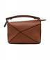 LOEWE (ロエベ) ショルダーバッグ/パズルバッグミニ  ブラウン レザー：138000円