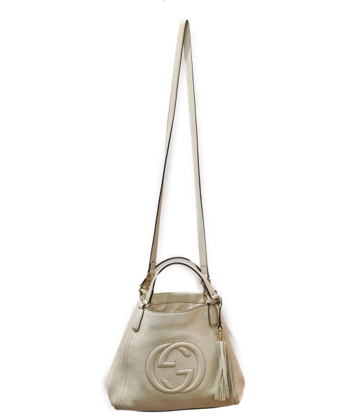 GUCCI（グッチ）GUCCI (グッチ) 2WAYショルダーバッグ/ソーホー オフホワイト 336751 525040の古着・服飾アイテム