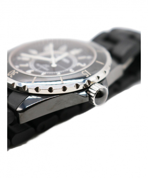 CHANEL（シャネル）CHANEL (シャネル) J12　クロセラミック オートマチック ブラック サイズ:ｰ J12 H0684 自動巻き ラバー 38mmの古着・服飾アイテム