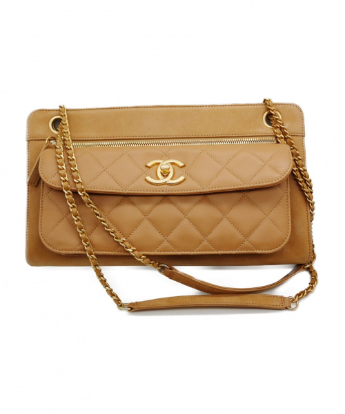 CHANEL（シャネル）CHANEL (シャネル) チェーンショルダーバッグ ベージュ サイズ:- 15752392の古着・服飾アイテム