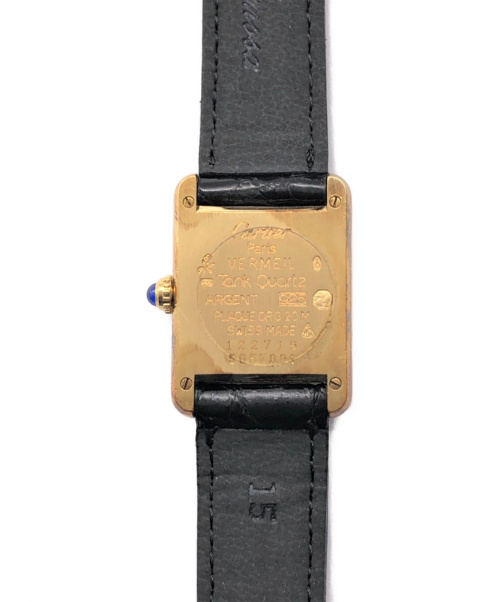 Cartier（カルティエ）Cartier (カルティエ) マストタンク  ヴェルメイユ サイズ:- マストタンク クォーツの古着・服飾アイテム