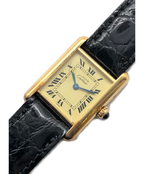 Cartier（カルティエ）Cartier (カルティエ) マストタンク  ヴェルメイユ サイズ:- マストタンク クォーツの古着・服飾アイテム