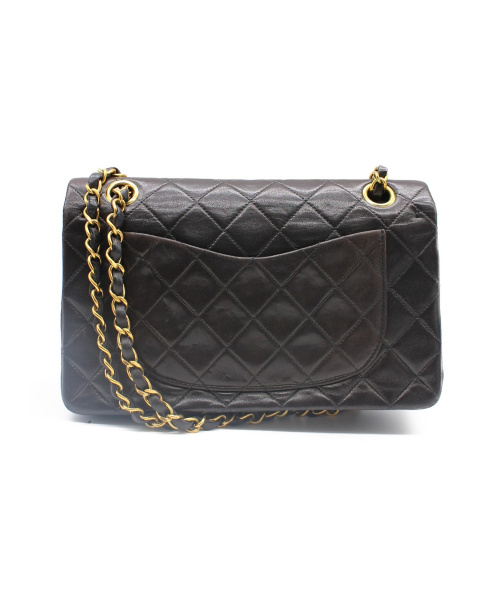 CHANEL（シャネル）CHANEL (シャネル) ショルダーバッグ/マトラッセ Wフラップ ブラックの古着・服飾アイテム