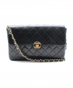 CHANELシャネル）の古着「ショルダーバッグ/サークルCOCOマーク」｜ブラック