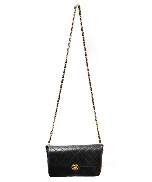 CHANEL（シャネル）CHANEL (シャネル) ショルダーバッグ/サークルCOCOマーク ブラック レザー 1780256の古着・服飾アイテム