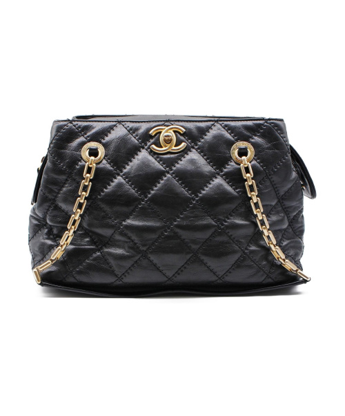 CHANEL（シャネル）CHANEL (シャネル) ワイルドステッチ/ショルダーバッグ ブラック ワイルドステッチ レザー 15076623の古着・服飾アイテム