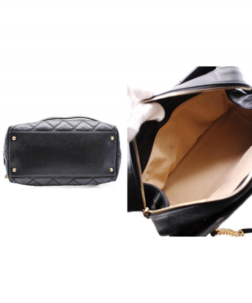 CHANEL（シャネル）CHANEL (シャネル) ワイルドステッチ/ショルダーバッグ ブラック ワイルドステッチ レザー 15076623の古着・服飾アイテム