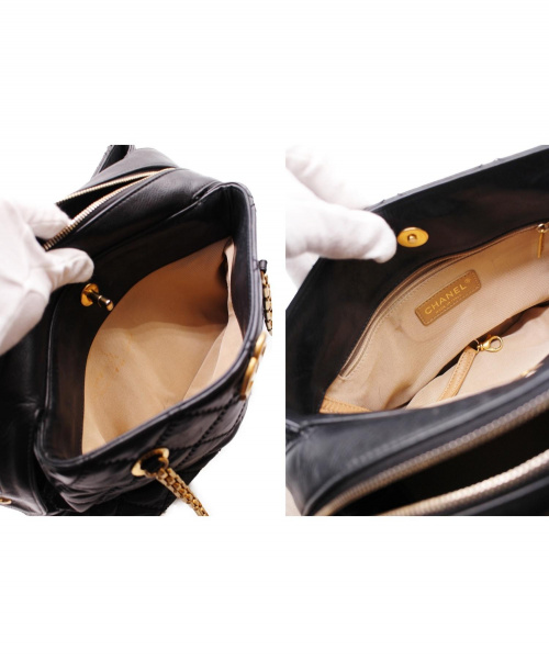 CHANEL（シャネル）CHANEL (シャネル) ワイルドステッチ/ショルダーバッグ ブラック ワイルドステッチ レザー 15076623の古着・服飾アイテム