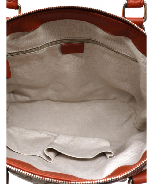 GUCCI（グッチ）GUCCI (グッチ) 2WAYバッグ ベージュ×オレンジ GG 247902 525040の古着・服飾アイテム