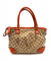 GUCCI (グッチ) 2WAYバッグ ベージュ×オレンジ GG 247902 525040：39800円