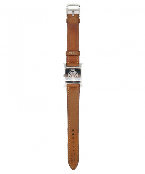 HERMES（エルメス）HERMES (エルメス) Hウォッチ シルバー サイズ:- HH1.210 クォーツ レザー □Ｍの古着・服飾アイテム