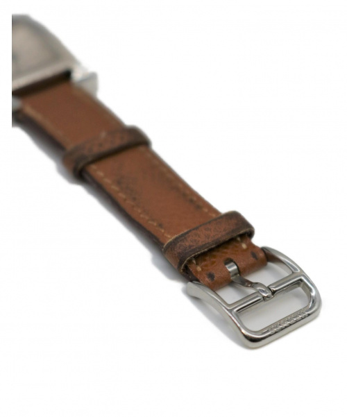 HERMES（エルメス）HERMES (エルメス) Hウォッチ シルバー サイズ:- HH1.210 クォーツ レザー □Ｍの古着・服飾アイテム