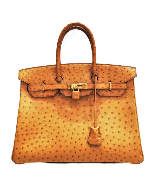 HERMES（エルメス）HERMES (エルメス) バーキン35 サイズ:35 オーストリッチ　ゴールド金具の古着・服飾アイテム