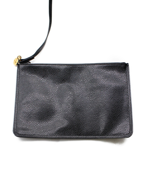CHANEL（シャネル）CHANEL (シャネル) ターンロックショルダーバッグ ブラック サイズ:- キャビアスキン 8313625の古着・服飾アイテム