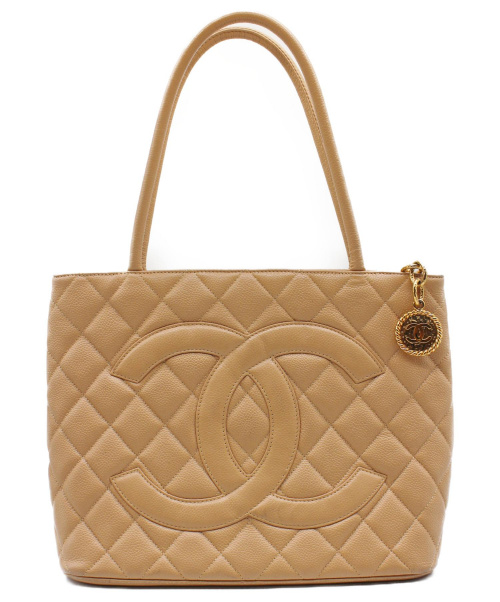CHANEL（シャネル）CHANEL (シャネル) キャビアスキン 復刻トートバッグ ベージュ サイズ:- 復刻トート ■の古着・服飾アイテム